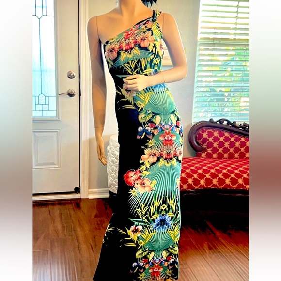 Y2K Cache’, A Stunner! One Twist-Wrapoed Shoulder, ExcellentCond., Size Medium - Picture 1 of 9